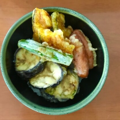 余った天ぷらで♪
タレが美味しかったです(^^)